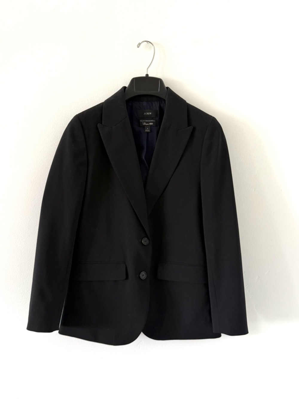J. Crew Black Women's Tailored Two-Button Blazer